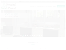 Tablet Screenshot of hospitalparana.com.br